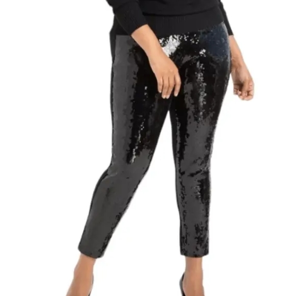 Eloquii Pants - Eloquii Sequined Front Pant*NWT*